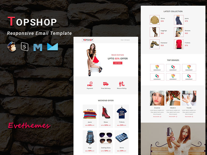 Responsive Email Template by Evethemes EpicPxls