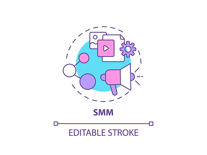 Smm concept icon by bsd studio ~ EpicPxls