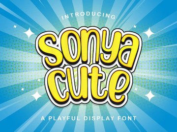 Sonya Cute - Playful Display Font