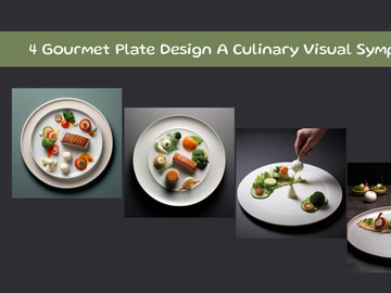 Gourmet Plate Design A Culinary Visual Symphony