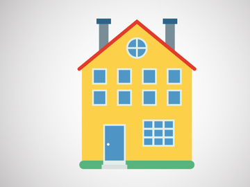 House or home design template vector illustration. Logo for real estate business or company