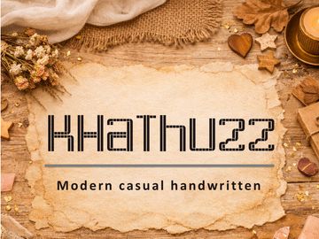 KHaThuzz – Modern Casual Handwritten Font (TTF)