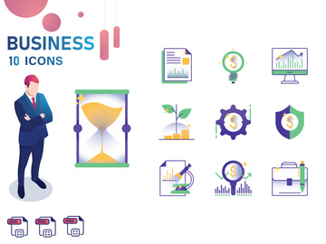 Gradient : Business And Finance IconSet