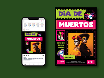 Dia De Los Muertos Flyer