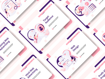 Media Advertising sets Illustration vol 1