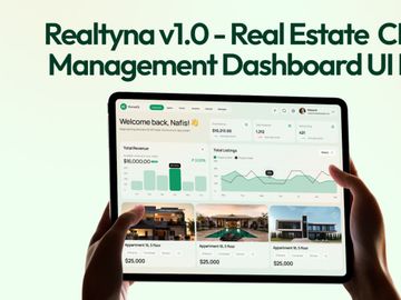 Realtyna v1.0 - Real Estate CRM Management Dashboard UI Kit