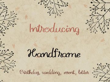 Handframe – Raw Handwritten Display Font