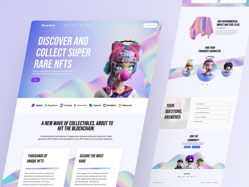 NFT Light Landing Page - Neverland