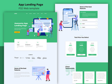 App landing page
