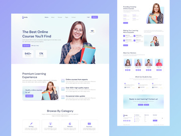 E-learning Platform Landing Page