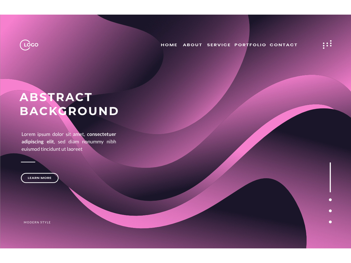 Plano de Fundo Abstrato Rosa Elegante com Ondas