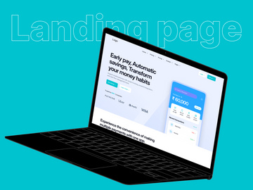 Fintech Website Homepage UI/UX Design