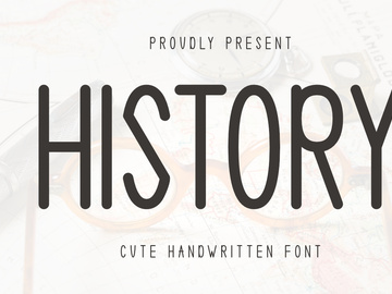 History - Cute Handwritten Font