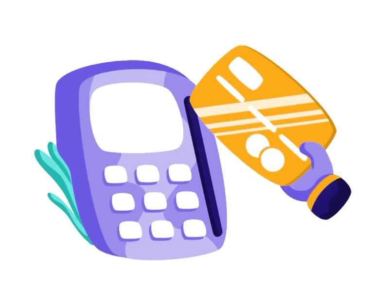 Payment Methods Animation for transaction