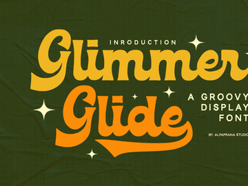 Glimmer Glide - Groovy Font