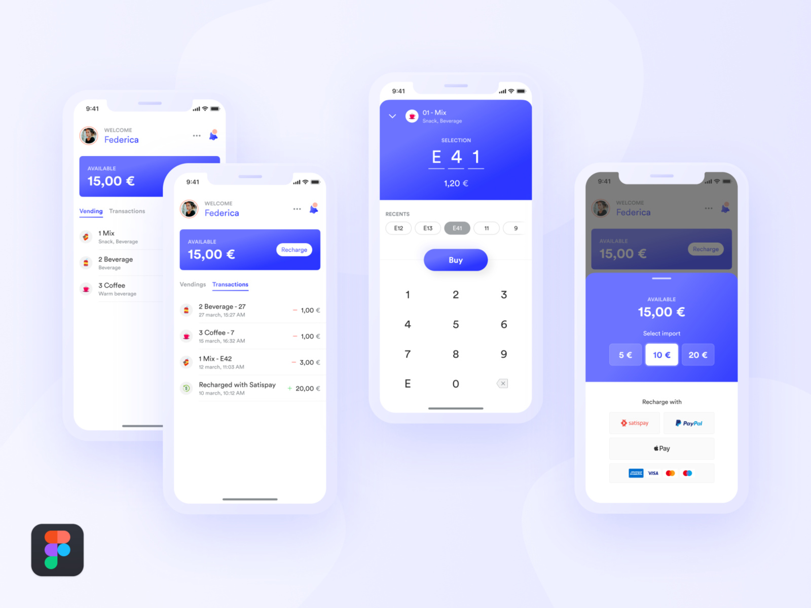 自动售货机。支付应用程序的免费UI工具包(Vending Machine: Free UI Kit for Payment Apps)插图