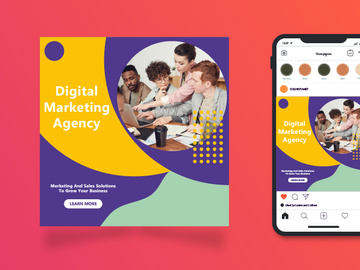 Digital Marketing Agency Instagram Post Template