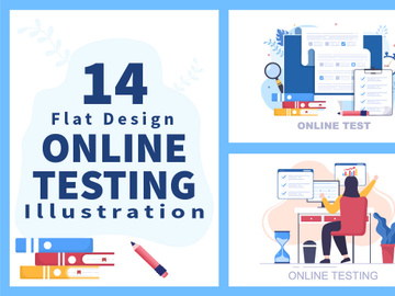 14 Online Testing For E-learning and Education Concept