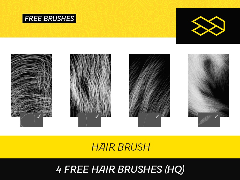 4个免费毛刷(4 Free Hair Brushes)插图