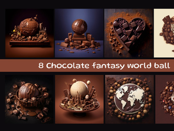 Chocolate fantasy world ball