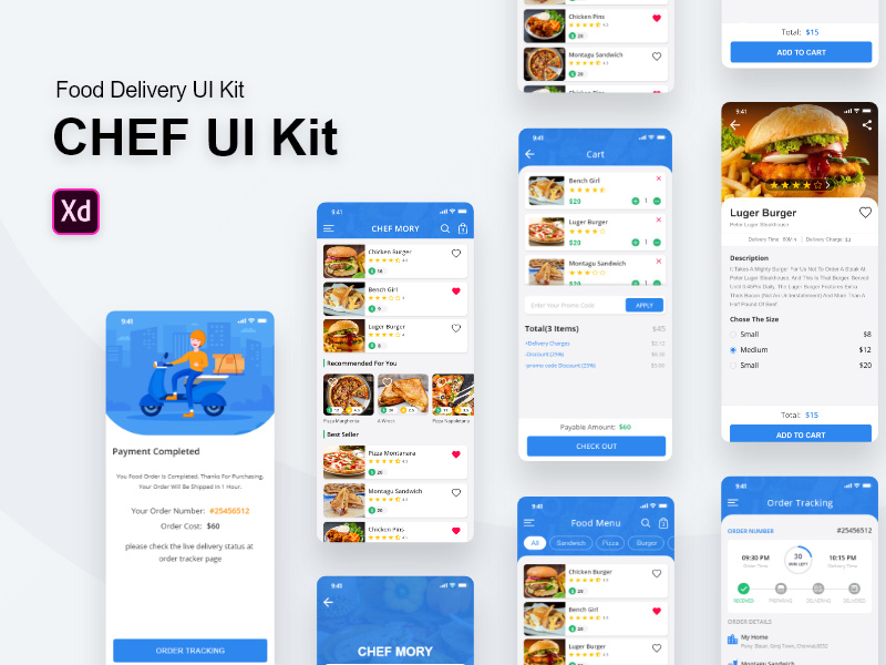 Mory Food Delivery UI Kit by Amr Tawfik ~ EpicPxls