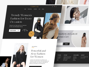 Lavish Lane - Fashion Collection Landing Page