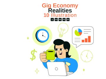 == 10 Gig Economy Realities Illustration