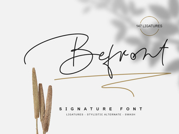 Befront Signature Font