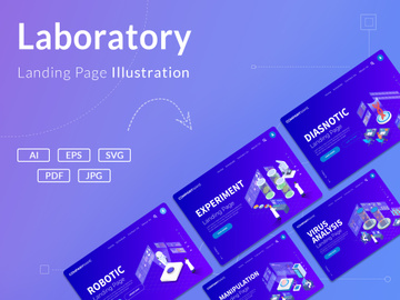 [Vol. 06] Laboratory - Landing Page Illustration