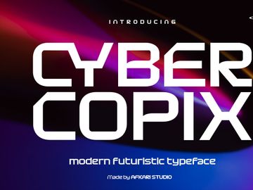 Cyber Copix - Modern Futuristic Sci-Fi Font