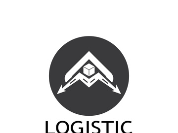 logistics logo icon illustration vector design  distribution symbol  delivery of goods  economy  finance