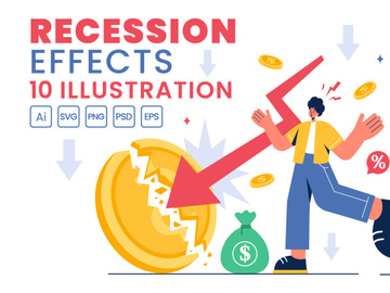 10 Recession Effects Illustration