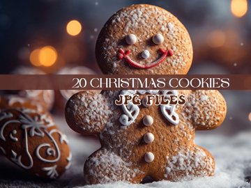 Christmas and New Year Bear Cookies