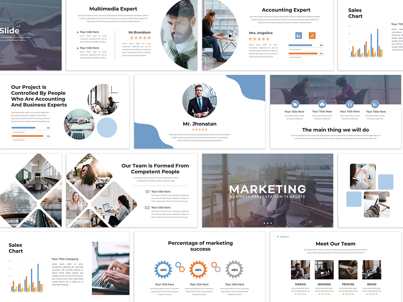 Pemasaran - Template PowerPoint