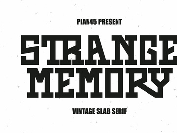 Strange Memory - Vintage Slab Serif