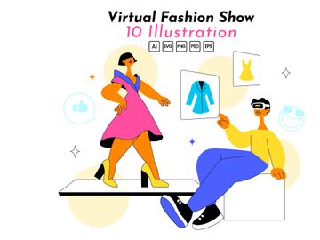 10 Virtual Fashion Show Illustration