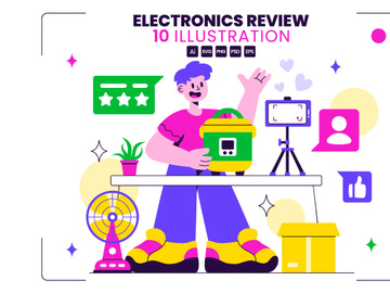 10 Electronics Review Illustration