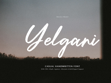 Yelgani | Casual Handwritten Font