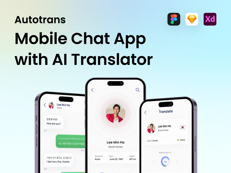 Autotrans - Mobile Chat App with AI Translator by Agensip ~ EpicPxls