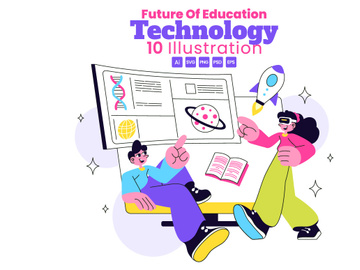 10 Future of Education Technology Illustration