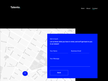 Talento 2.0 - Portfolio Template - Adobe XD