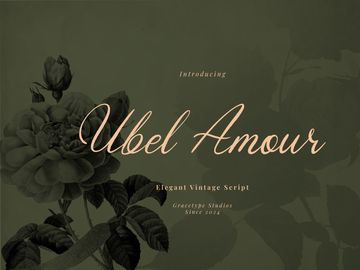 Ubel Amour | Elegant Vintage Script