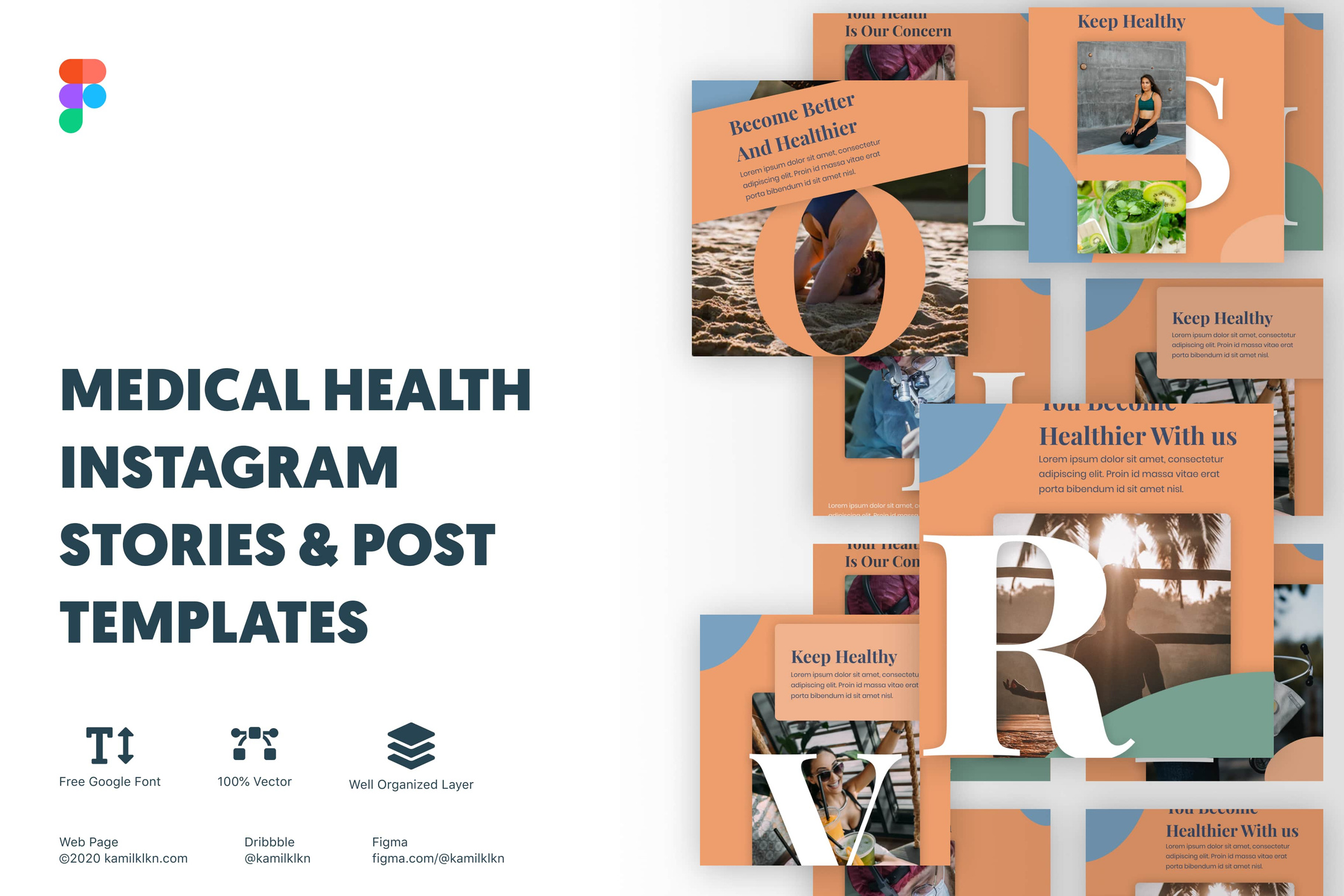 Modelos de Stories e Posts do Instagram para Saúde e Medicina