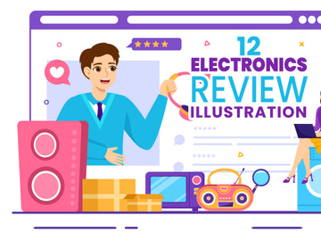 12 Electronics Review Illustration