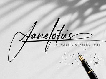 Janelotus - Signature Font
