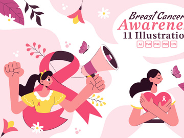 11 Breast Cancer Awareness Month Illustration