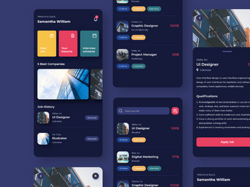 Makaryo - Dark Mode Job Search App