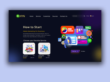 Social Media Landing Page