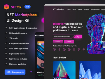 NFTOR v1.0 - NFT Marketplace UI Kit