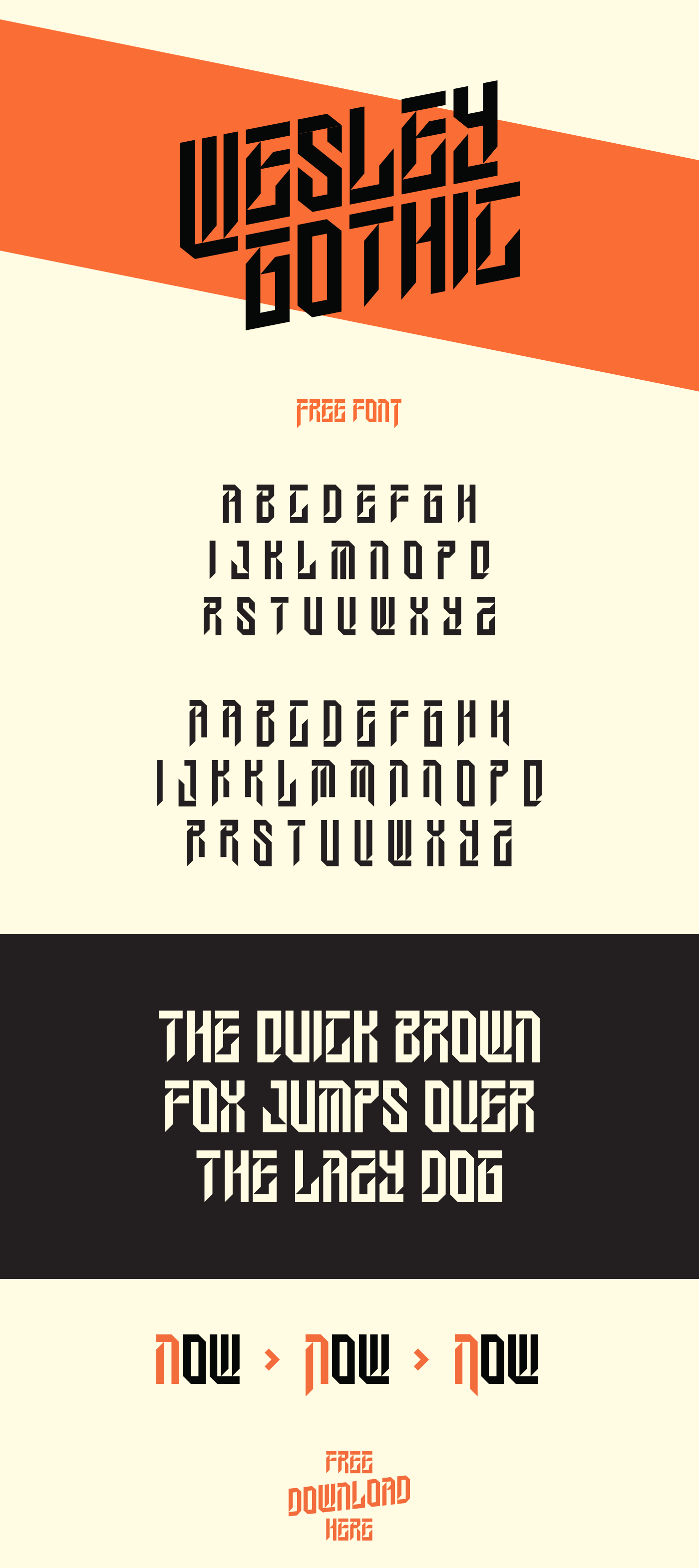 Wesley Gothic | 免费字体(Wesley Gothic | Free Font)插图1